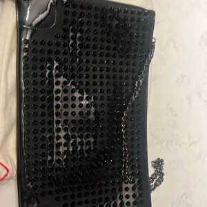 Patent leather clutch